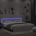 Bedframe met hoofdeinde en LED wit 180x200 cm