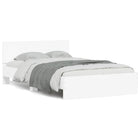 Bedframe 140x190 cm met LED hoofdeinde wit