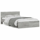 Bedframe 120x190 cm grijs sonoma eiken met LED hoofdeinde