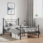 Bedframe metaal zwart 100x200 cm
