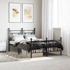 Bedframe metaal zwart 120x190 cm
