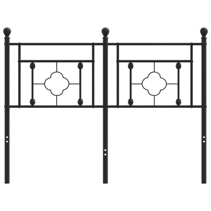 Hoofdbord Metaal 120 cm Zwart