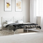 Bedframe metaal wit 183x213 cm