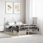 Bedframe metaal wit 120x200 cm