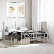 Bedframe metaal wit 135x190 cm