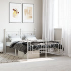 Bedframe metaal wit 140x190 cm