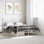 Bedframe metaal wit 140x200 cm