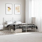 Bedframe metaal wit 150x200 cm