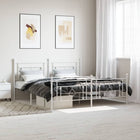 Bedframe metaal wit 183x213 cm