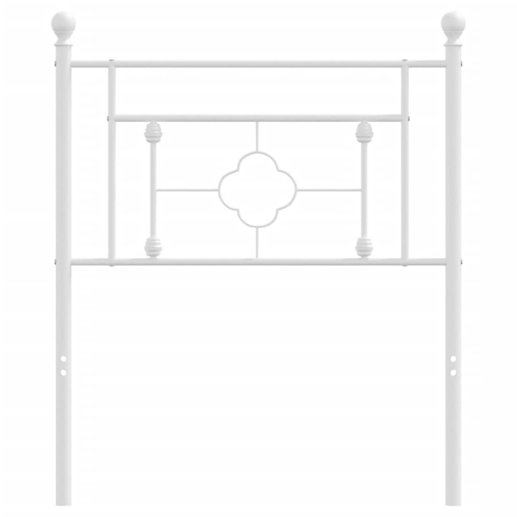 Hoofdbord Metaal 75 cm Wit