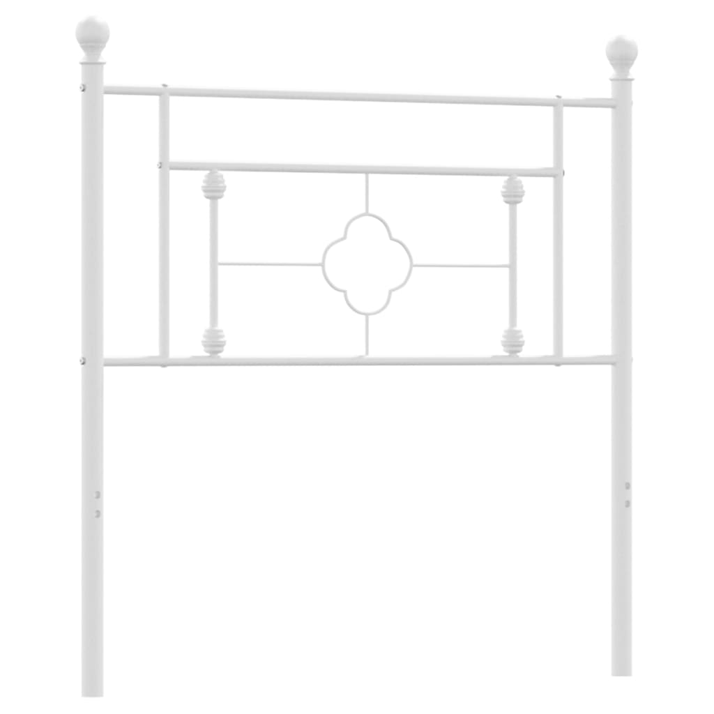 Hoofdbord Metaal 100 cm Wit