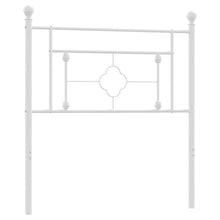 Hoofdbord Metaal 100 cm Wit