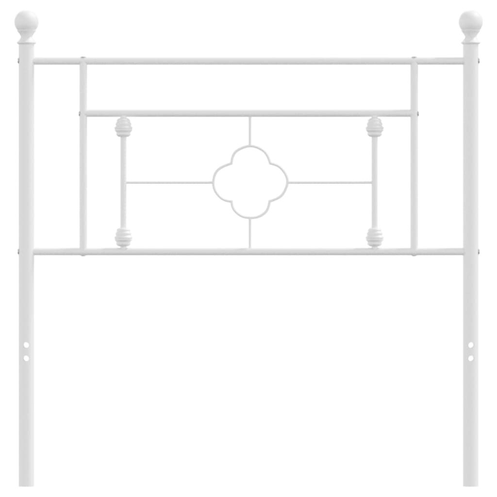 Hoofdbord Metaal 100 cm Wit