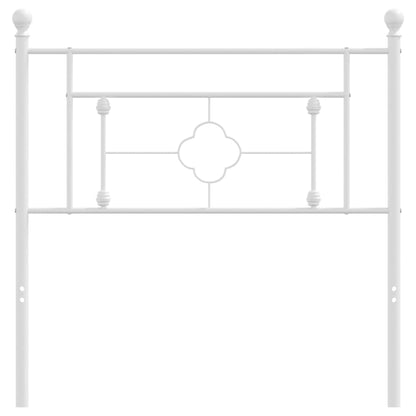 Hoofdbord Metaal 100 cm Wit
