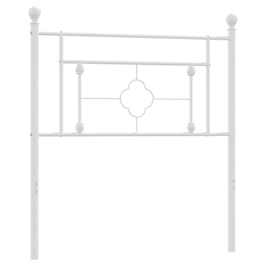 Hoofdbord Metaal 100 cm Wit