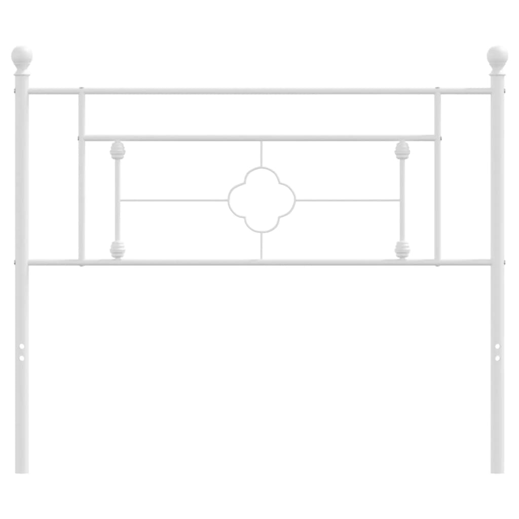 Hoofdbord Metaal 107 cm Wit