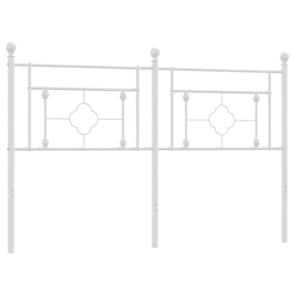 Hoofdbord Metaal Wit 160 cm