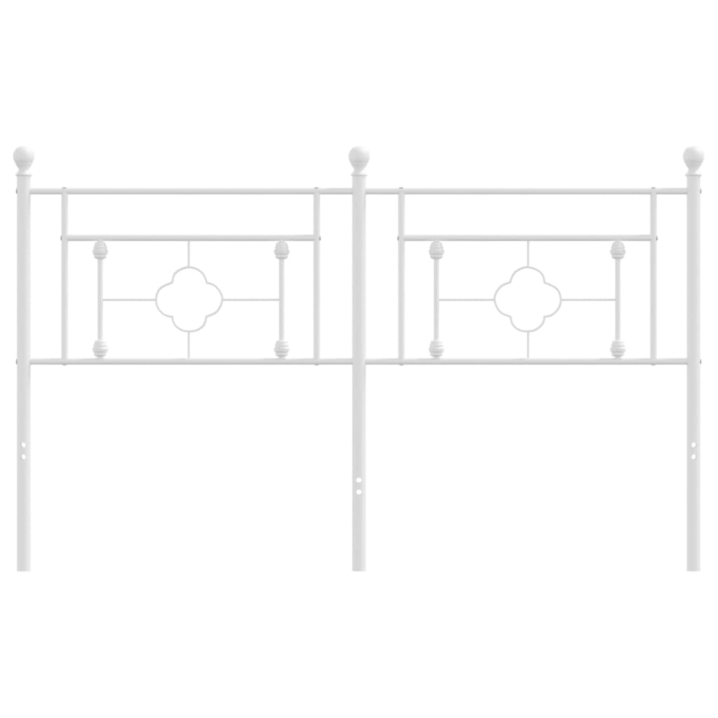 Hoofdbord Metaal Wit 160 cm