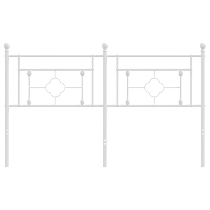 Hoofdbord Metaal Wit 160 cm