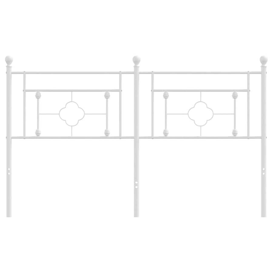 Hoofdbord Metaal Wit 160 cm