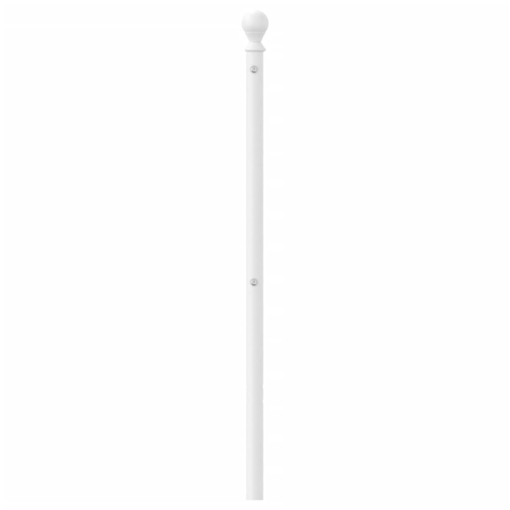 Hoofdbord Metaal Wit 160 cm