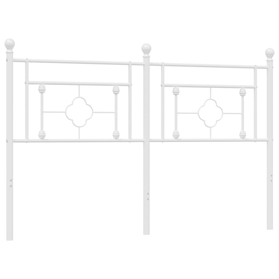 Hoofdbord Metaal Wit 160 cm