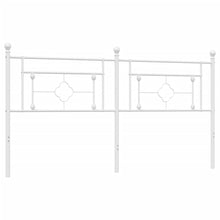 Hoofdbord Metaal 180 cm Wit