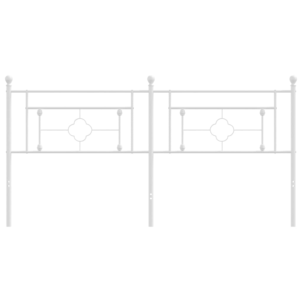 Hoofdbord Metaal 180 cm Wit
