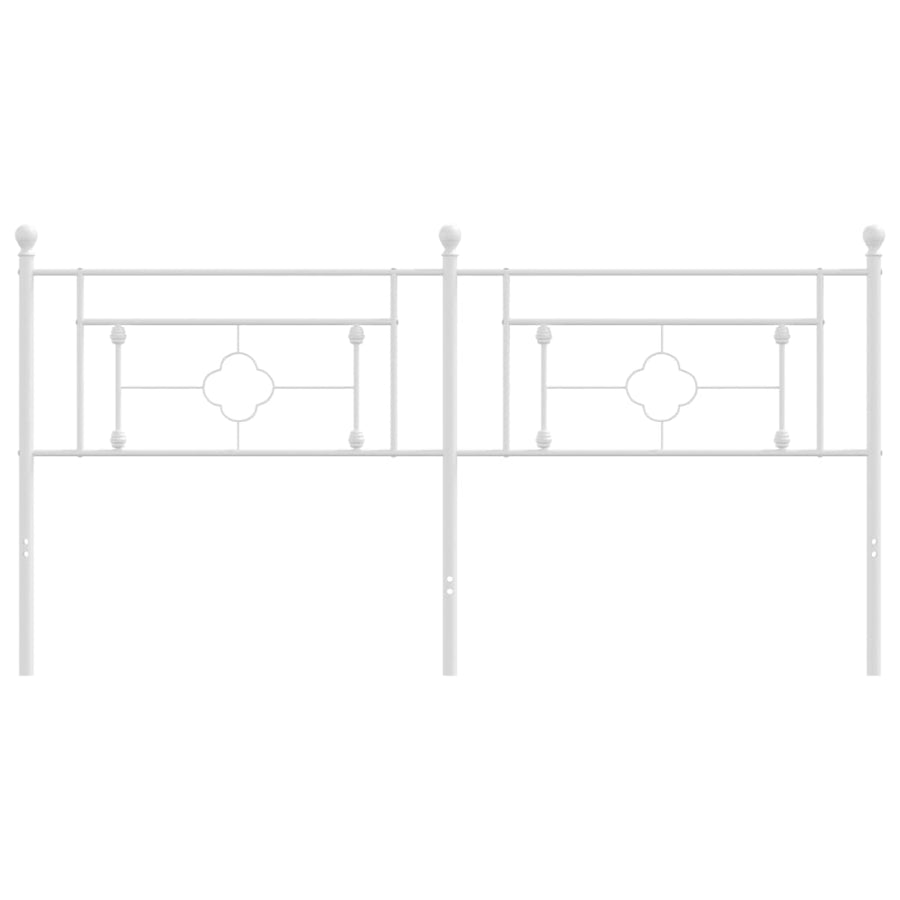 Hoofdbord Metaal 180 cm Wit