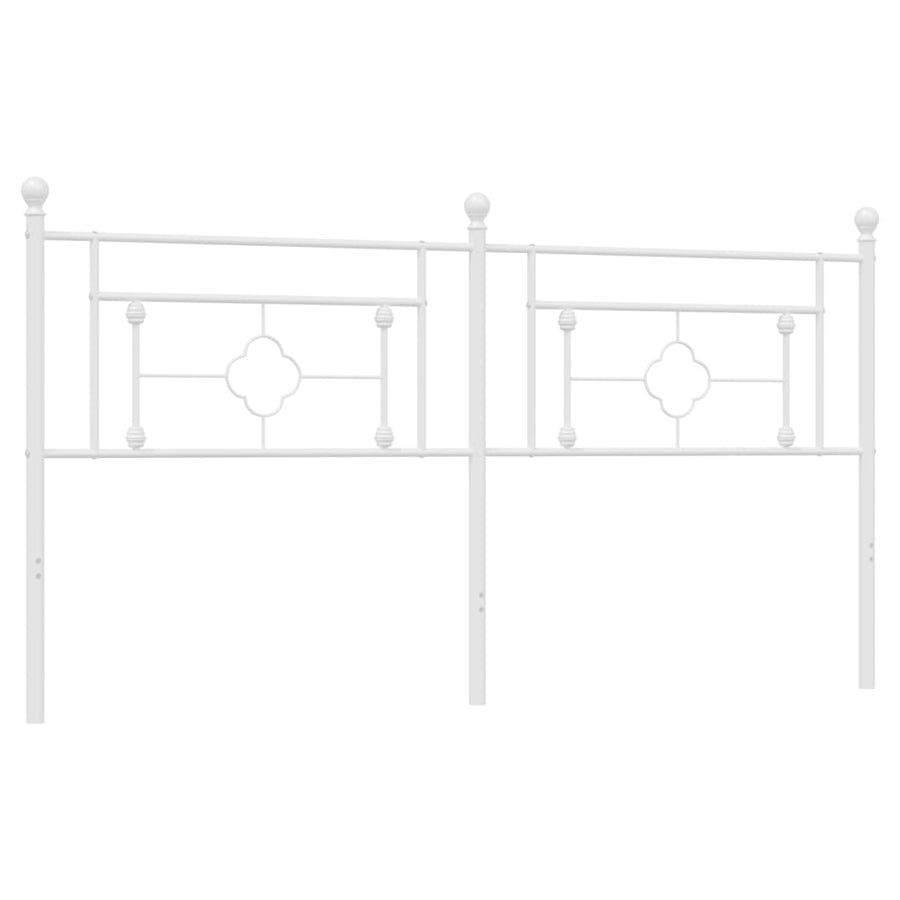 Hoofdbord Metaal 180 cm Wit