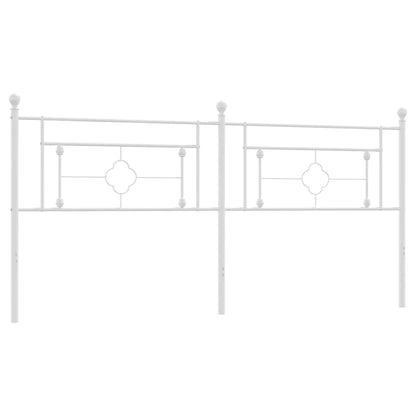 Hoofdbord Metaal 193 cm Wit