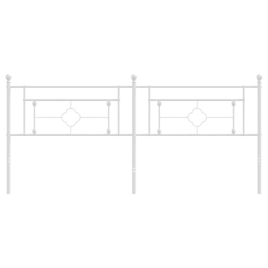 Hoofdbord Metaal 193 cm Wit