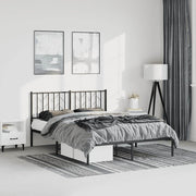 Bedframe metaal 150 x 200 cm zwart