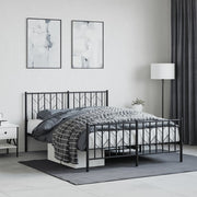 Bedframe metaal 135x190 cm zwart