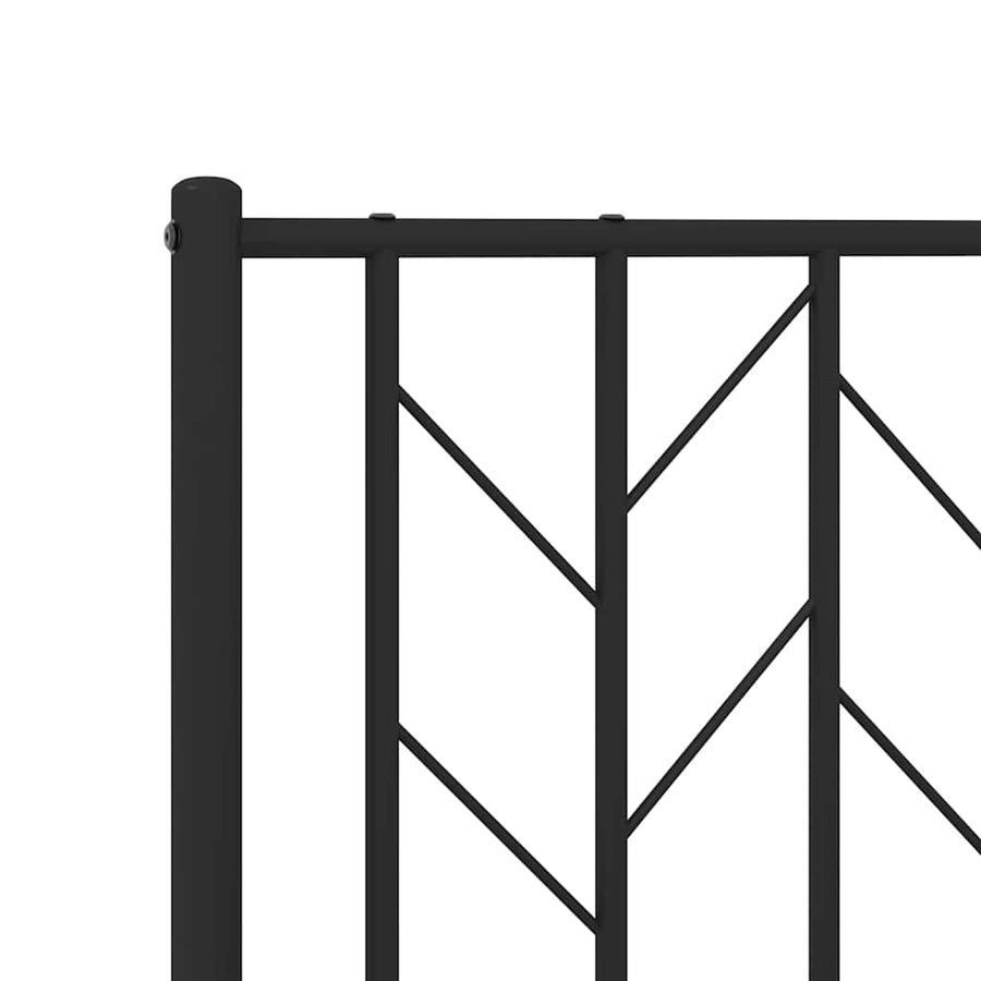 Bedframe Met Hoofd- En Voeteneinde Metaal 150 x 200 cm
