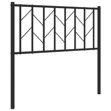 Hoofdbord Metaal 90 cm Zwart