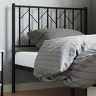Replacement headboard 90 cm metal black