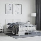Bedframe metaal wit 120x200 cm
