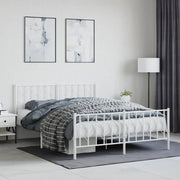 Bedframe metaal wit 150x200 cm