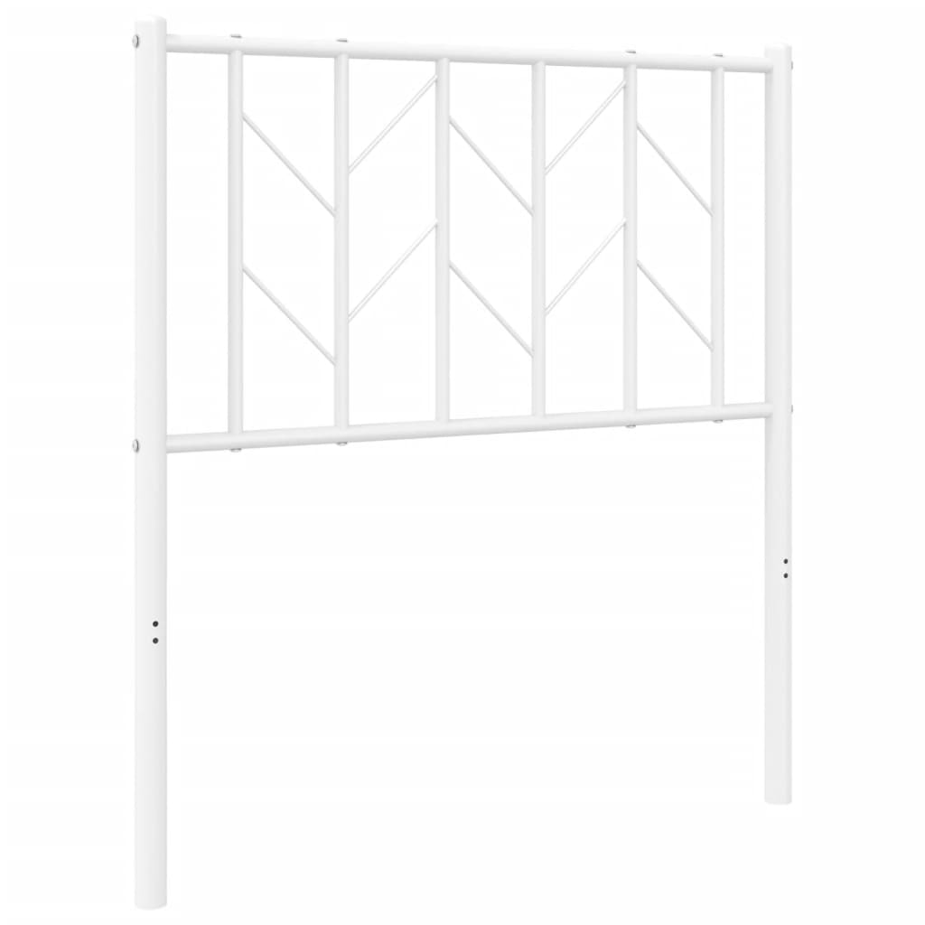 Hoofdbord Metaal 75 cm Wit