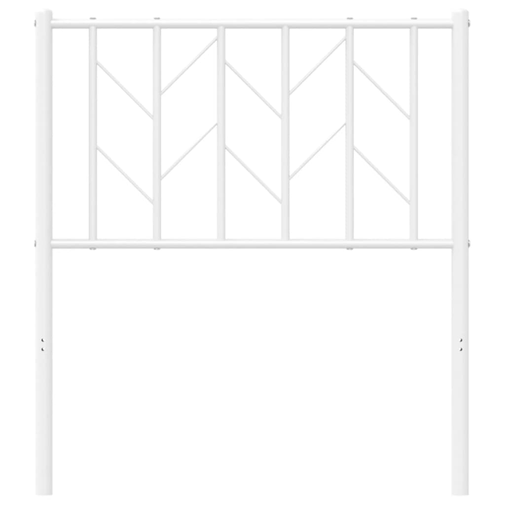 Hoofdbord Metaal 75 cm Wit