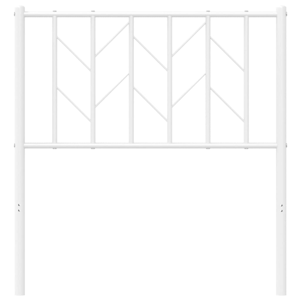 Hoofdbord Metaal 80 cm Wit