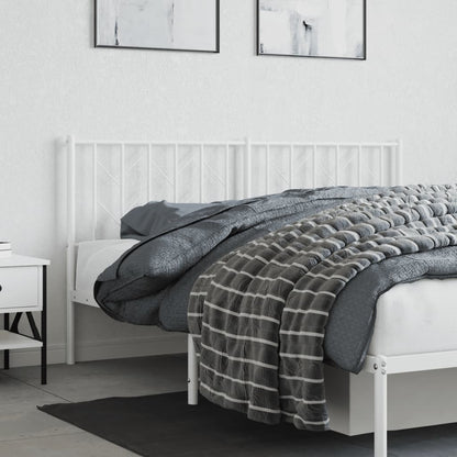 Hoofdbord Metaal 160 cm Wit