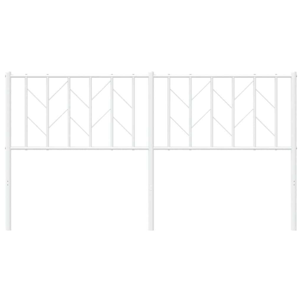 Hoofdbord Metaal 160 cm Wit