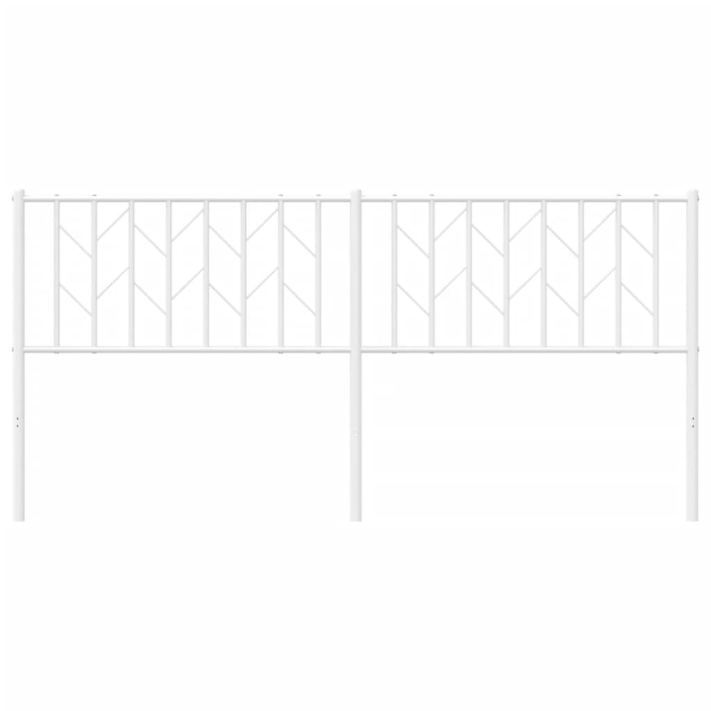 Hoofdbord Metaal 180 cm Wit