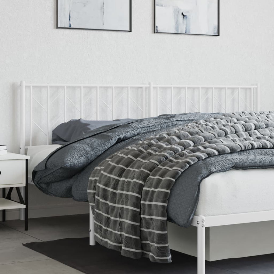 Hoofdbord Metaal 193 cm Wit
