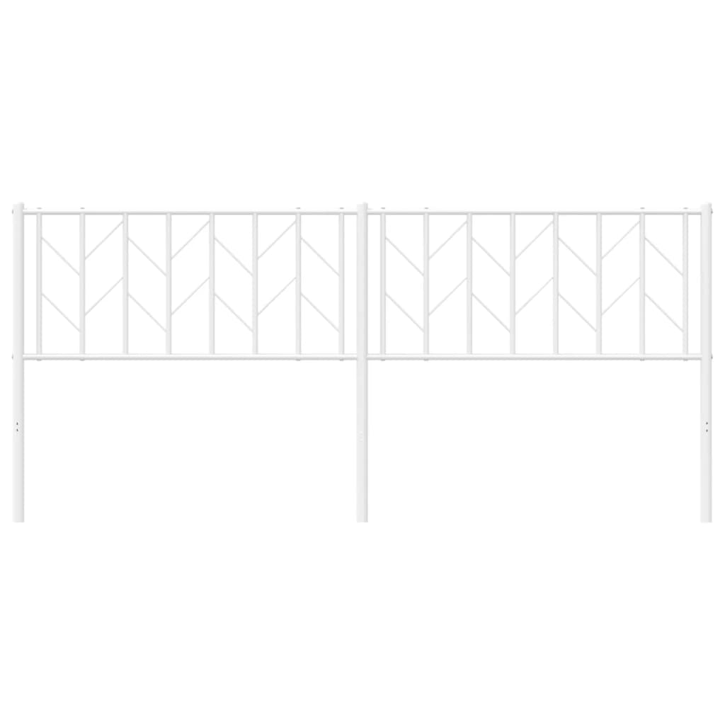 Hoofdbord Metaal 193 cm Wit