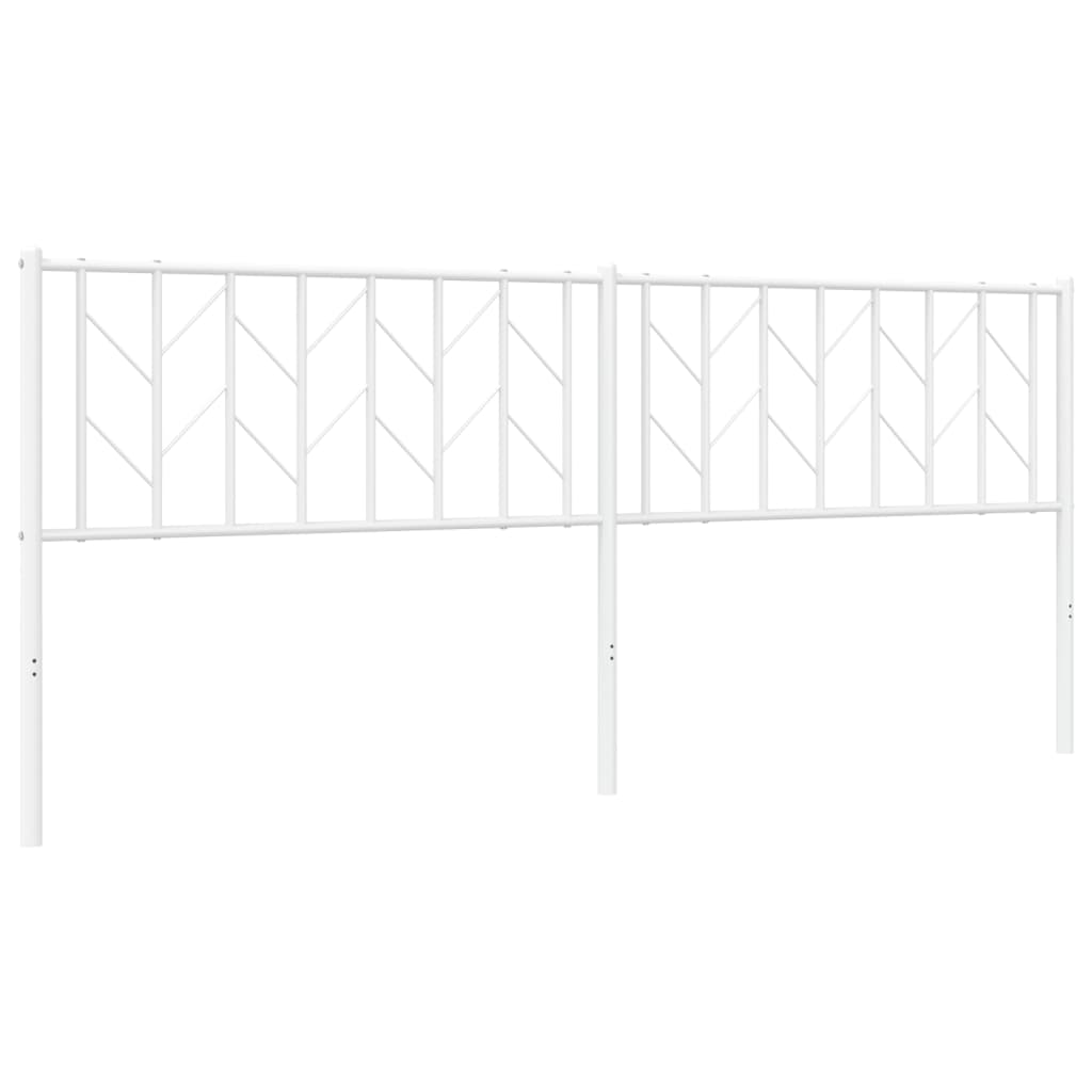 Hoofdbord Metaal 200 cm Wit