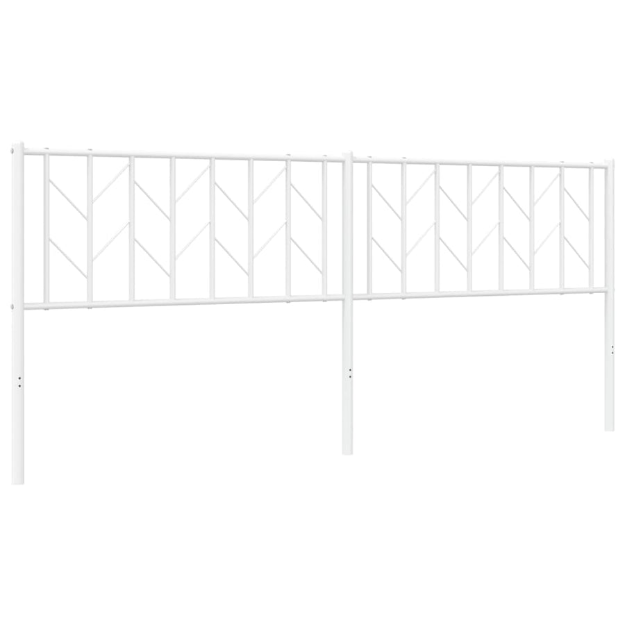 Hoofdbord Metaal 200 cm Wit