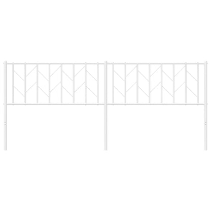 Hoofdbord Metaal 200 cm Wit